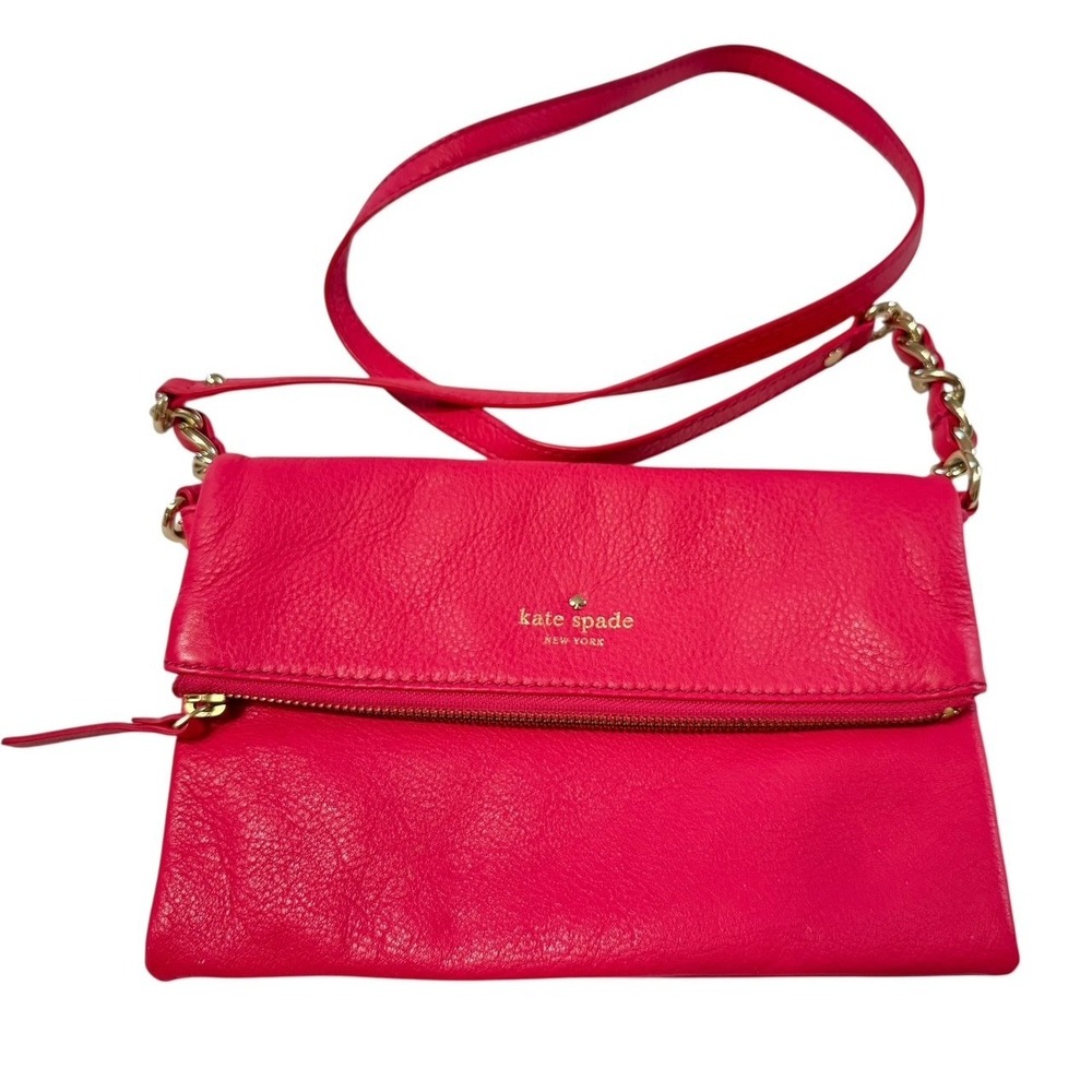 Kate Spade Cobble Hill Krista Pebbled‎ Leather Crossbody Bag Strawberry FroYo EU